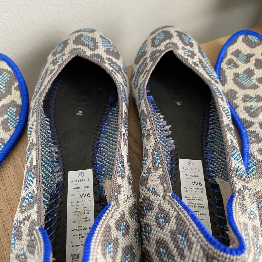 Rothy’s Spotted Leopard Round Toe Flats - Picture 8 of 11